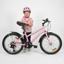 Rower Dziecięcy SIROX LUNA PINK 20” Różowy 6 Biegów Shimano | Sirox