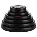 TOX05 CZARNY TALERZ OLIMPIJSKI OGUMOWANY 5 KG HMS