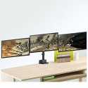 Uchwyt biurkowy do 3 monitorów Maclean MC-811 (biurkowy; 17" - 27"; max. 20kg)