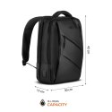 NC4502 PLECAK NA LAPTOP Z USB CZARNY NILS