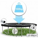 Trampolina ogrodowa profilowana 12ft/374cm z siatką wewnętrzną Neo-Sport