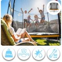 Trampolina ogrodowa profilowana 12ft/374cm z siatką wewnętrzną Neo-Sport