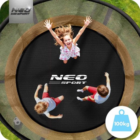 Trampolina ogrodowa profilowana 8ft/252cm z siatką wewnętrzną Neo-Sport