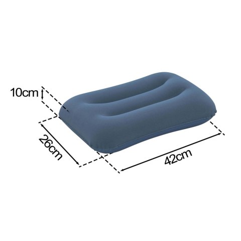 Poduszka dmuchana welurowa 42 x 26 cm Bestway 67121 granatowy