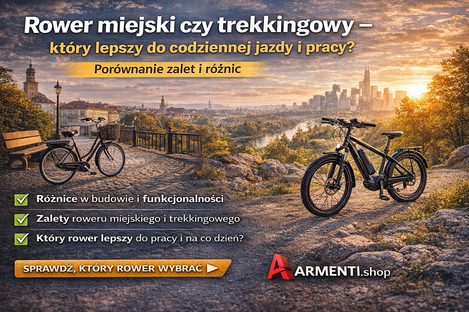 Rower miejski czy trekkingowy – który wybrać do codziennej jazdy i pracy?